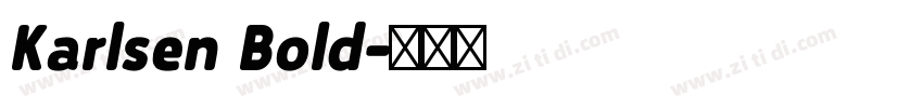 Karlsen Bold字体转换